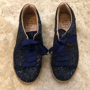 The Shoe Box glitter sneakers brand new